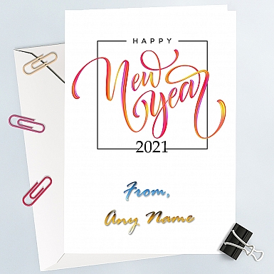 Personalised Happy New Year Card
